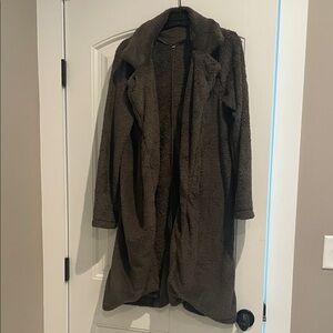 Cozy Gray Teddy Coat